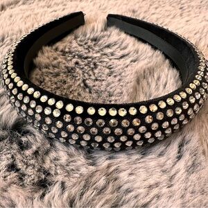 NWOT Marella by Max Mara Crystal Headband Black Fall/Winter/ Holidays